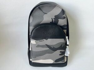 コーチ COACH ボディバッグ ワンショルダー メンズバッグ PVCレザー 迷彩柄 保存袋付き 新品未使用