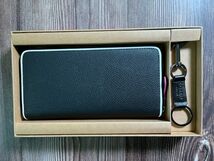 コーチ COACH 長財布 メンズ PVC ブラック F12585 小銭入れあり キーホルダー付き 新品未使用_画像2