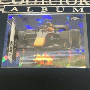 2020 Topps Chrome Formula 1 F1　角田裕毅　Yuki Tsunoda Carlin F2 Sapphire Edition Base カード #82　