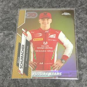 2020 Topps Chrome Formula 1 F1　Mick Schumacher Prema Racing F2 70th Gold Base パラレルカード #53 