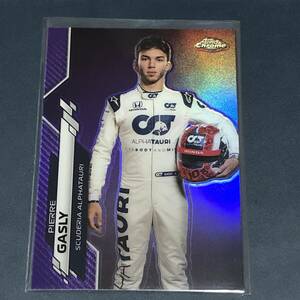 2020 Topps Chrome Formula 1 F1　Pierre Gasly Scuderia AlphaTauri Purple Base パラレルカード /399枚限定 #11 