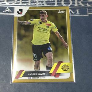 Topps J-league Flagship 2023　マテウス サヴィオ 柏レイソル Gold foil 　レギュラーカードパラレル　/50枚限定 Jリーグ 