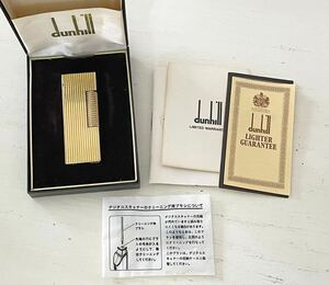 dunhill ダンヒル ガスライター 箱付き ローラー ゴールドカラー 箱付き 