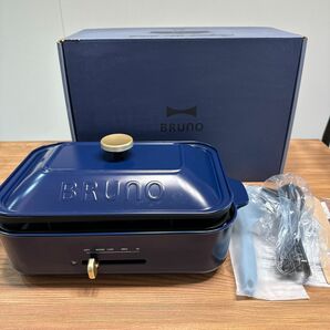 BRUNO ブルーノ コンパクトホットプレート ネイビー BOE021 シリコーン調理スプーン