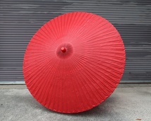 茶道具 野点傘 直径約2m 高約2m35cm 未使用品 茶席 [a1586]_画像7