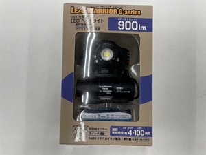 オーム電機 OHM 【未使用品】LEDヘッドライト ブラック LC-HUS900S-k