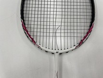 ヨネックス YONEX 【並品】バトミントンラケット 5U 5 ホワイト ピンク ブラック VOLTRIC i-FORCE_画像3