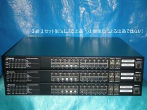 ☆3台セット！L2 PoE GbE Switch/Panasonic Switch-M24GPWR+ [PN26249K]！(#F1-409)「120サイズ」☆ 