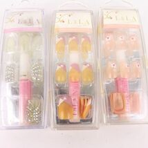 ララネイル ネイルチップ 未使用 6点セット まとめて コスメ ピンク系 外装難有 レディース LaLA Nail_画像4