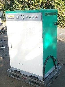 (１円スタート！) 安全自動車 エアーコンプレッサー PH-8SLS アワー831時間 三相200V 50Hz 動作良好 ※店舗引取り歓迎 A9458