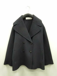 J&M DAVIDSON デヴィッドソン★定価￥143000（税込）★ロゴボタン　カシミヤ混　ダブルフェイス ピーコート　サイズ6（9号位）★国内正規品