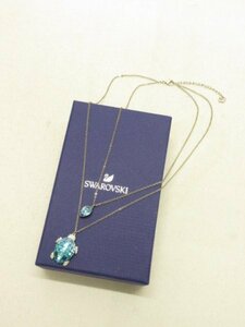 スワロフスキー SWAROVSKI ★ 亀 タートル モチーフ クリスタル ネックレス