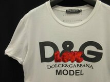 ドルチェ＆ガッバーナ★ロゴ　 D&G Model Love　コットン　Ｔシャツ　サイズ40　ジャパン国内正規品★DOLCE & GABBANA_画像2