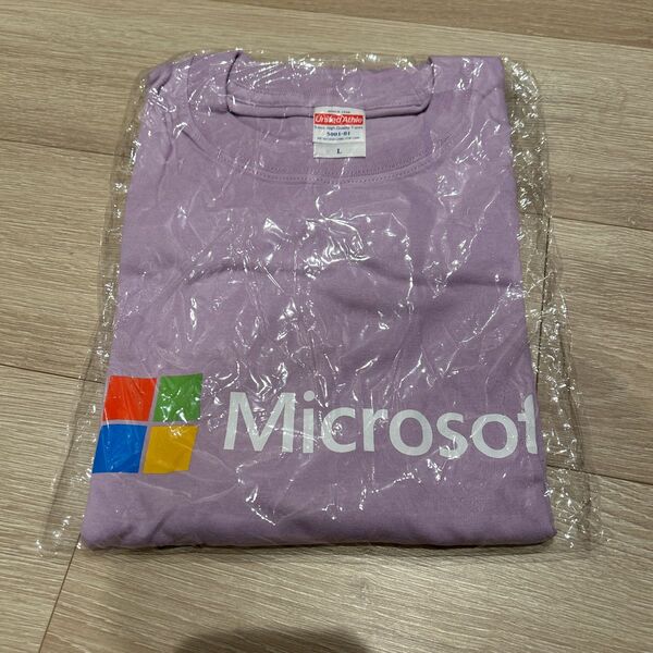  Microsoft 企業tシャツ ピンクタグなしL