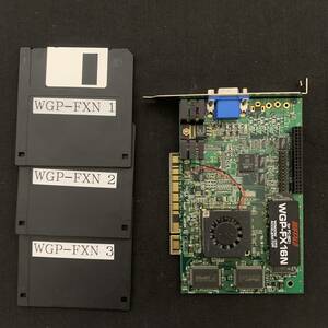 K265　BUFFALO WGP-FX16N　ウィンドウアクセラレータ　PC-9821用　動作確認済、ドライバーディスク（ダウンロード）付