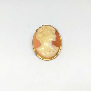  brooch cameo manner orange pendant top width approximately 3×2.4cm for women lady's accessory [4048][o]