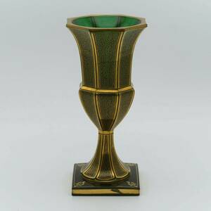 ボヘミア エナメル細文花瓶 20C初 Fine Enameled Vase, Bohemia Czech Republic Early 20C
