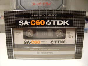 未使用★昭和レトロ★80年代★日本製 当時物 AVILYN SA-C60 TDK HIGH RESOLUTION カセットテープ ハイポジション★録音テープ 旧車 