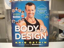 英語版★ボディビル,ゴールドジム,プロレス★BODY by DESIGN KRIS GETHIN BOOK ボディーデザイン 本★筋トレ ダイエット 減量 美容 健康 _画像1