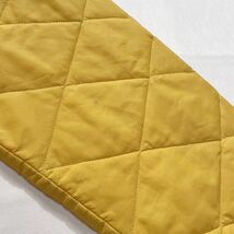 ビッグサイズ☆60s 70s ナイロン キルティングジャケット 黄色 カーキ ビンテージ フルジップ マスタード からし USA製 中綿_画像10