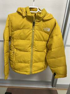 送料込み THE NORTH FACE アコンカグア フーディー キッズ用 ダウンジャケット イエロー サイズ120 NDJ91862 ACONCAGUA HOODIE