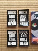 サザン／桑田★ROCK AND ROLL HERO ・・黒＆白ステッカー８枚セット ／新品美品／レア