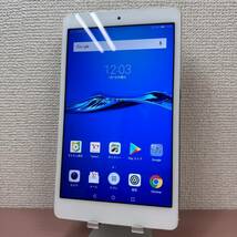 【美品】HUAWEI MediaPad M3 Lite3 Androidタブレット 8インチ ホワイト 702HW Snapdragon435 Ymobile　中古_画像1