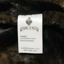 高級 定価8万 FRANKLIN MUSK・アメリカ・ニューヨーク発 ジャケット 保温 厚手 柔らかい ブルゾン シェニール 裏起毛 サイズ2_画像9