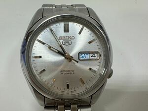 △SEIKO 5 セイコー ファイブ AUTOMATIC 21JEWELS 腕時計 メンズ デイデイト 自動巻 7S26-01V0 可動品(KS11-98)