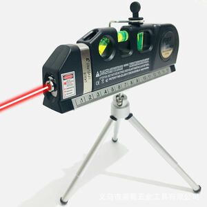 三脚付き　水準器 レーザーレベル レーザー水平器レーザーレベル　直角90度 垂直 水平器