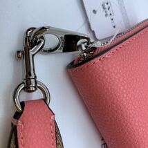 新品未使用　COACH 長財布　シグネチャー ピンクCK427_画像8