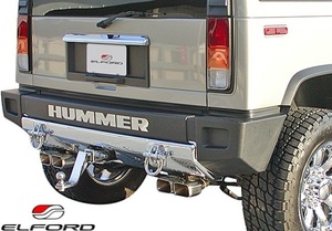 【M’s】HUMMER ハマー H2 (2002y-2006y) ELFORD ウルトラパフォーマンス マフラー タイプＸ (左右2本出し) エルフォード エキゾースト