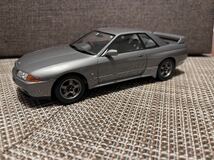 ハセガワ 1/24 ニッサン スカイライン GT-R(BNR32) NISMO グレイッシュブルーパール完成品！_画像1