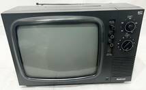 【昭和レトロ】 モノクロテレビ TR-143A α　ナションナル　松下電器　グッドデザイン賞　1977年式　トランジスタ　白黒テレビ 当時物_画像2