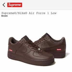 即決 SUPREME NIKE AIR FORCE 1 low Baroque Brown US10 28.0cm 国内正規 ナイキ シュプリーム エア フォース バロック ブラウン 茶 23aw 