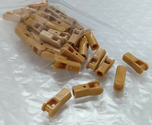 50個　LEGO　レゴ　未組み立て　未使用　パーツ　部品　パール金　パールゴールド　クリップ