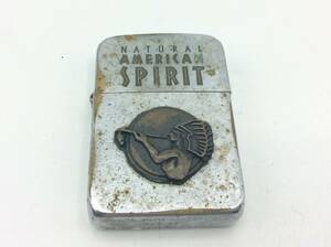 RR9★＜火花確認済み＞ZIPPO/ジッポー NATURAL AMERICAN SPIRIT/アメリカンスピリット 2003年 現状品 ※劣化有り 喫煙グッズ ★