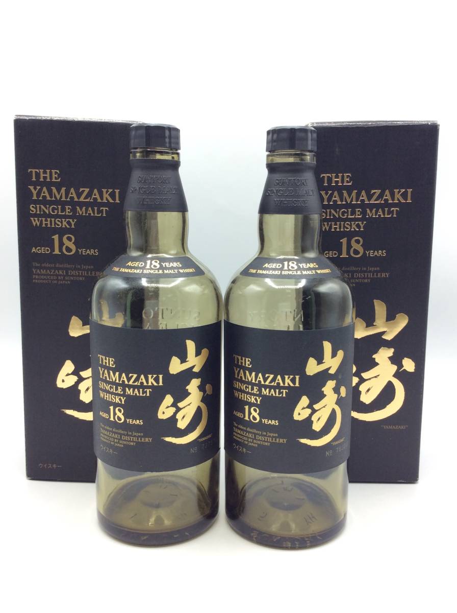 国内正規品】サントリー 山崎18年 空瓶6本、箱6個セット 容量700ml-