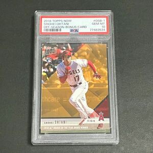 【PSA10】大谷翔平ルーキーカード新人王受賞記念ボーナスカード　2018 Topps now(24時間限定販売) Shohei Ohtani OSB-1