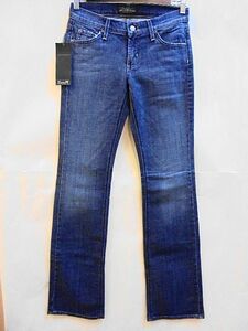 s17 定価￥26,040 アメリカ製 未使用 dry aged denim ジェームズジーンズ size26 ブーツカット フレア ローライズ デニム ダメージ加工