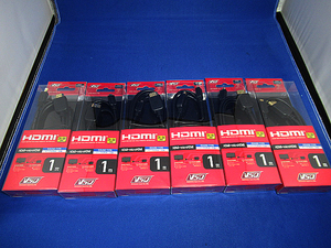 6個セット　HDMI-microHDMI 変換ケーブル 1m 金メッキプラグ ４Ｋ対応 伝送速度：最大10.2Ｇｂ