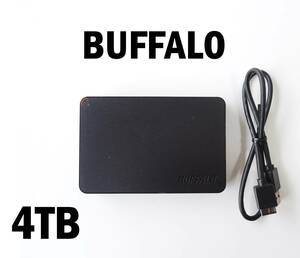 ◆2990時間◆BUFFALO 4TB HDD ST4000LM024-2AN17V Serial ATA 600 正常品 使用時間2990時間 外付け ハードディスク ポータブル