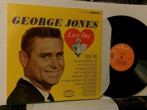 ▲LP GEORGE JONES ジョージ・ジョーンズ / LOVE BUG TAKE ME 輸入盤 MUSICOR MS3088 カントリー◇r51118