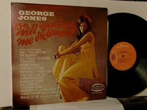 ▲LP GEORGE JONES ジョージ・ジョーンズ / WILL YOU VISIT ME ON SUNDAY 輸入盤 MUSICOR MS3188 カントリー◇r51118