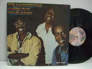 [ダブルジャケットLP] THE IMPRESSIONS / CHECK OUT YOUR MIND ジ・インプレッションズ 国内盤 日本コロムビア YS-2448-DA ◇r51119