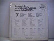 ● 輸入盤 LP EPOCA DE ORO DE JOHNNY ALBINO Y SU TRIO SAN JUAN / ジョニー・アルビノ ベスト ラテン VLP-109 ◇r51124_画像2