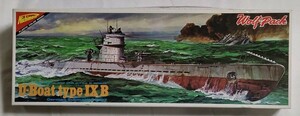 ニチモ1/200ドイツ海軍潜水艦UボートⅨB型 U-107★ニチモのUボートモーターライズです。★今は無くなったニチモの未組立品