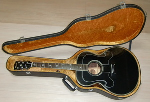 モーリス製　ビンテージギター　WJ-50B（ブラック）アリス「堀内孝雄」モデル