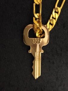 ルイヴィトン322 　パドロック　 カデナ南京錠のキー　ペンダントトップ　ネックレス