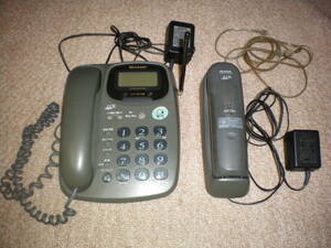 * sharp * digital cordless telephone machine CJ-D170-H cordless handset * adaptor * code attaching fixation telephone .. approximately did real house . thing what were using, but present condition .